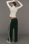 Thumbnail View 4: DONNI. Velvet Stripe Silk Pants