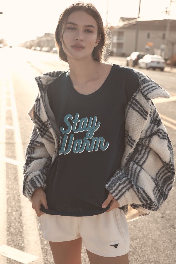 Slide View: 3: Sundry Stay Warm Graphic Tee