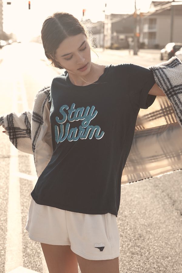 Slide View: 1: Sundry Stay Warm Graphic Tee