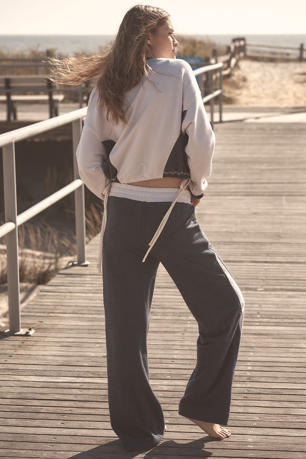 Vista diapositiva: 2: Sundry Wide-Leg Colourblock Joggers