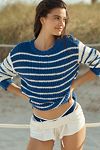 Thumbnail View 1: Sundry Striped Boatneck Pullover Sweater