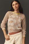 Thumbnail View 1: Sundry Daisy Open-Knit Crew-Neck Sweater