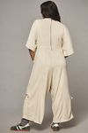 Thumbnail View 7: Daily Practice by Anthropologie Horizon Wide-Leg Jumpsuit: Short-Sleeve Edition