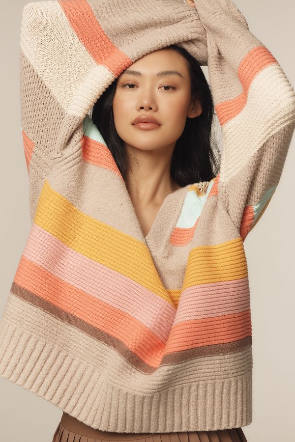 Slide View: 4: Daily Practice Beach Daze Chunky Oversized Sweater