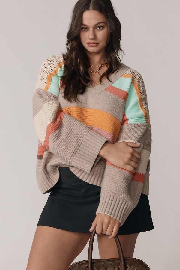 Slide View: 6: Daily Practice Beach Daze Chunky Oversized Sweater