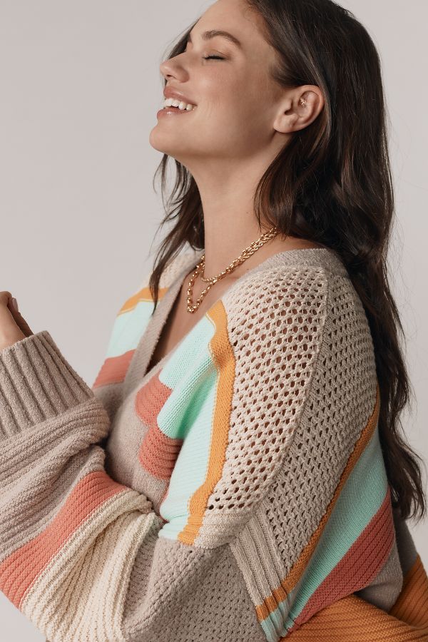 Slide View: 5: Daily Practice Beach Daze Chunky Oversized Sweater