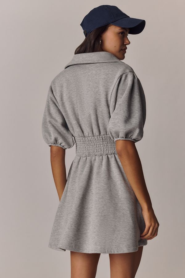 Slide View: 2: Daily Practice Smock-Waist Mini Dress