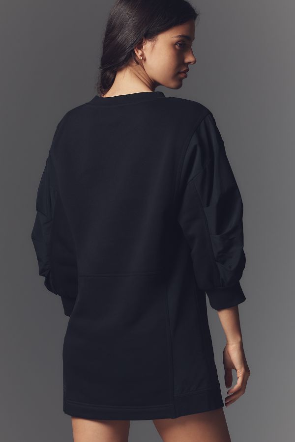 Slide View: 1: Daily Practice  Long-Sleeve Relaxed Mini Dress