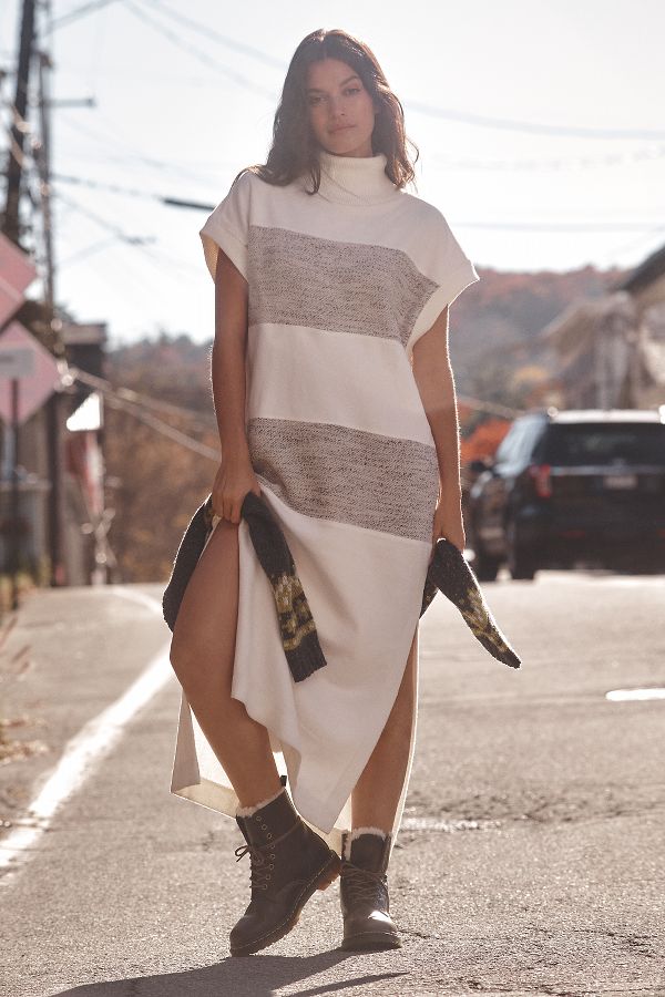 Slide View: 1: Daily Practice  Poncho Midi Dress