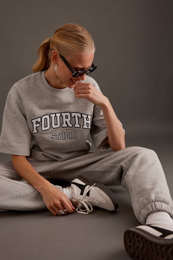 Slide View: 5: 4th & Reckless Xenia Oversized Sweat Top