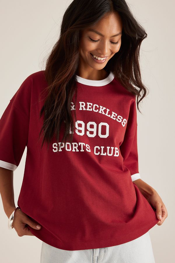 Slide View: 5: 4th & Reckless Kayleigh Ringer T-Shirt