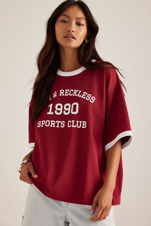 Slide View: 1: 4th & Reckless Kayleigh Ringer T-Shirt