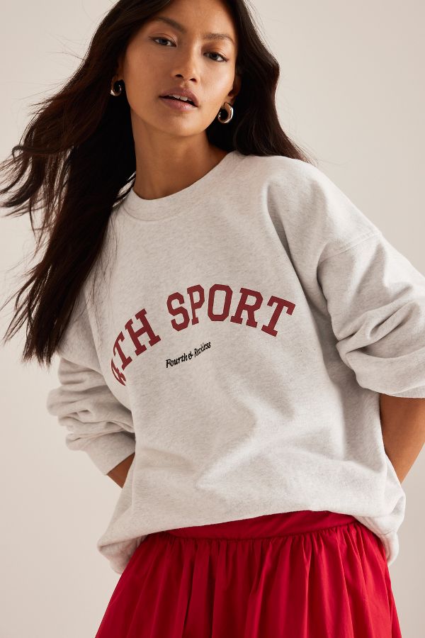 Slide View: 5: 4th & Reckless Katie Oversized Sweatshirt