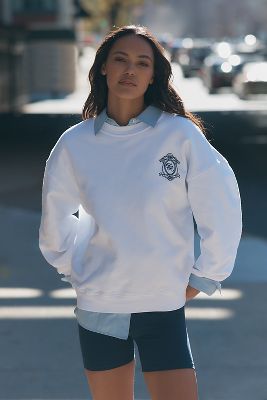 4th & Reckless Leone Monte Carlo Embroidered Oversized Sweatshirt