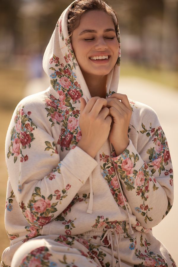 Slide View: 4: Daily Practice by Anthropologie Drawstring Hooded Sweatshirt