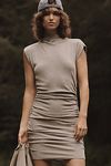 Thumbnail View 4: Michael Stars Gia Ribbed Power Shoulder Mini Dress