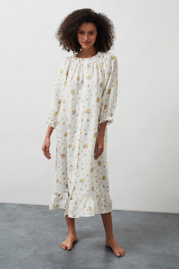 Sleeper Ruffled Lounge Midi Dress | Anthropologie UK