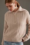 Thumbnail View 1: Varley Cable Knit Half-Zip Jumper