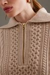 Thumbnail View 6: Varley Cable Knit Half-Zip Jumper