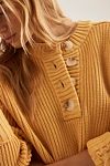 Thumbnail View 6: Varley Vera Button-Neck Cable-Knit Jumper