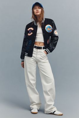 The Wild Collective x Anthropologie MLB Letterman Jacket