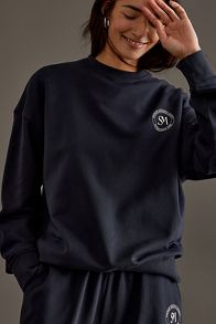 Slide View: 5: Sunday Minute Logo Crew-Neck Sweatshirt