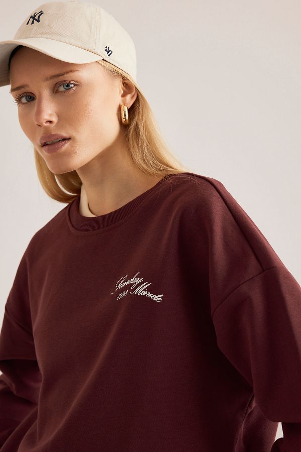 Slide View: 5: Sunday Minute Crew Sweatshirt