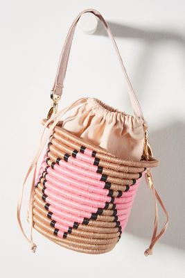 anthropologie woven bag