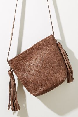 anthropologie woven bag