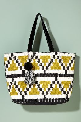 anthropologie woven bag