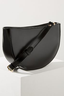 black half moon crossbody bag
