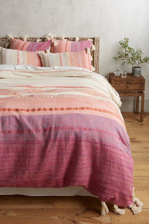 All Roads Woven Sunset Duvet Cover Anthropologie