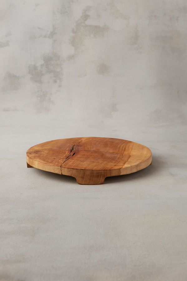 Slide View: 7: Footed Teak Serving Board