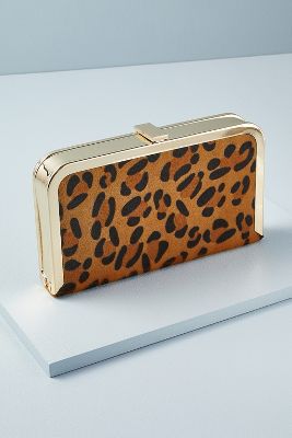 leopard clutch bag
