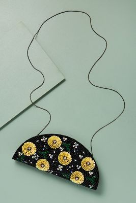 anthropologie beaded clutch