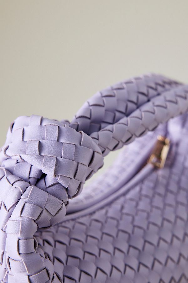 Slide View: 2: Melie Bianco Larissa Woven Faux-Leather Shoulder Bag