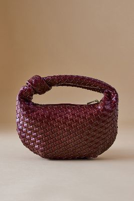 Melie Bianco Larissa Woven Faux-Leather Shoulder Bag