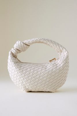 Melie Bianco Larissa Woven Faux-Leather Shoulder Bag