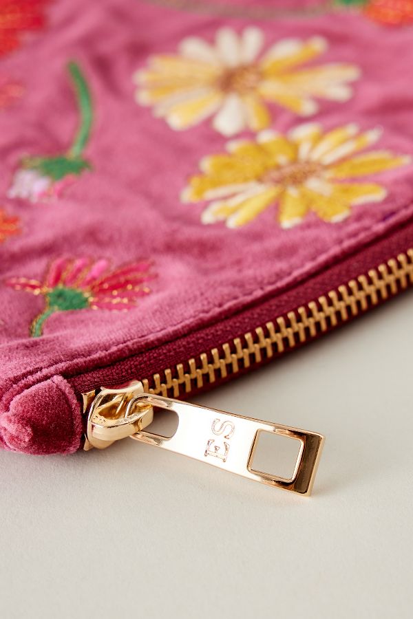 Slide View: 2: Elizabeth Scarlett Wildflower Velvet Everyday Purse