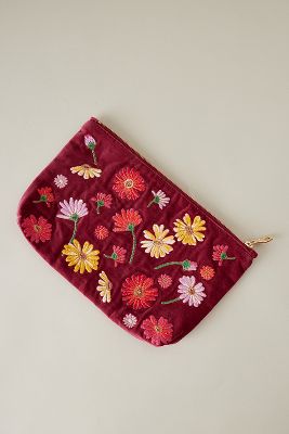 Bolso de Terciopelo de Flores Silvestres Elizabeth Scarlett para Todos los Días