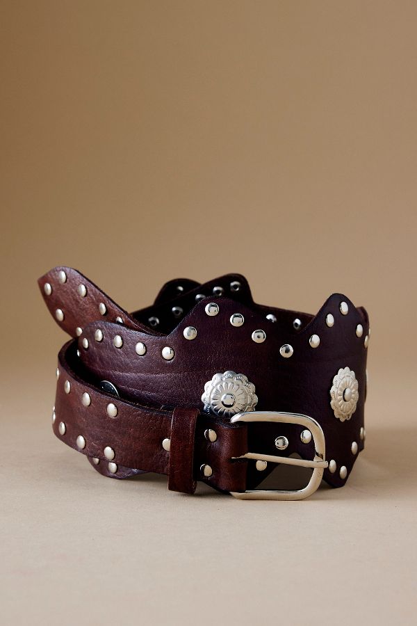 Slide View: 1: Z&L Europe Safi Studded Belt