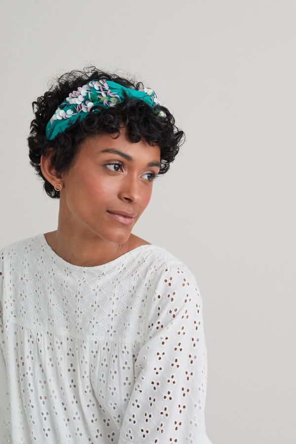 Sequinned Headband Anthropologie UK