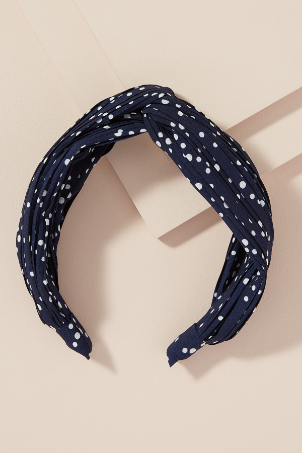 Pleated Patterned Headband Anthropologie UK