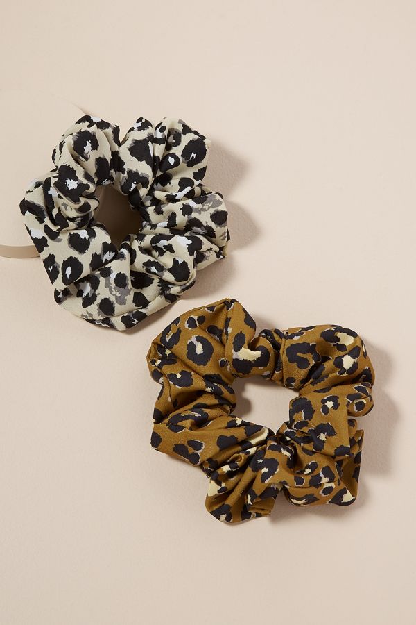 Pack Of 2 Animal Print Scrunchies Anthropologie Uk