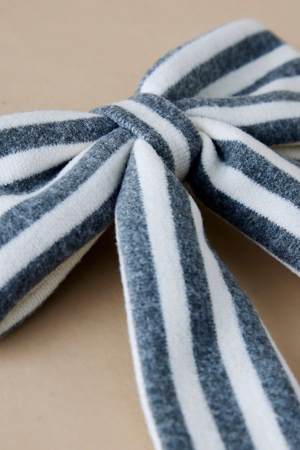 Slide View: 3: Stripe Knit Hair Bow