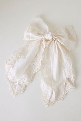 Broderie Hair Bow