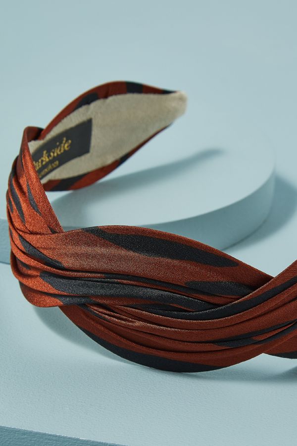 Twisted Velvet Headband Anthropologie UK