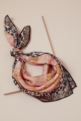 anthropologie scarf printed jumpsuit