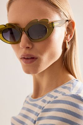 Di Anthropologie Gli Occhiali da Sole Winnie Leafy Bubble Cat-Eye