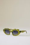 Vista en miniatura 2: Por Anthropologie Las Gafas de Sol Winnie Leafy Bubble Cat-Eye